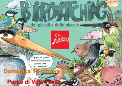 DOMENICA 15 OTTOBRE 2023 PARCO DI VILLA TASCA:LA GRANDE CHALLENGE DEL BIRDWATCHING PER PICCOLI E PER PICCOLE